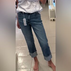 DAZE Sundaze Crossover Jeans 27 Drift Asymmetrical High Rise NWT